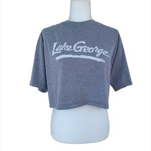 Vintage Lake George Crop Top Tee